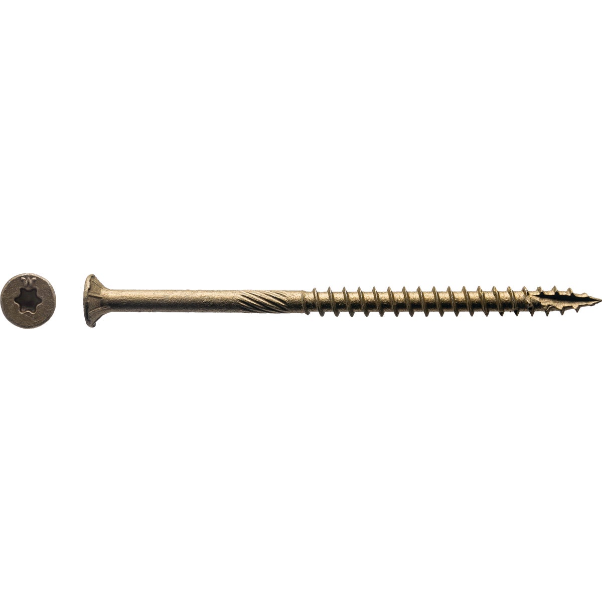 Big Timber #10 x 3-1/2 In. Bronze Flat Head Wood Screw (54-Count, 1 Lb.)