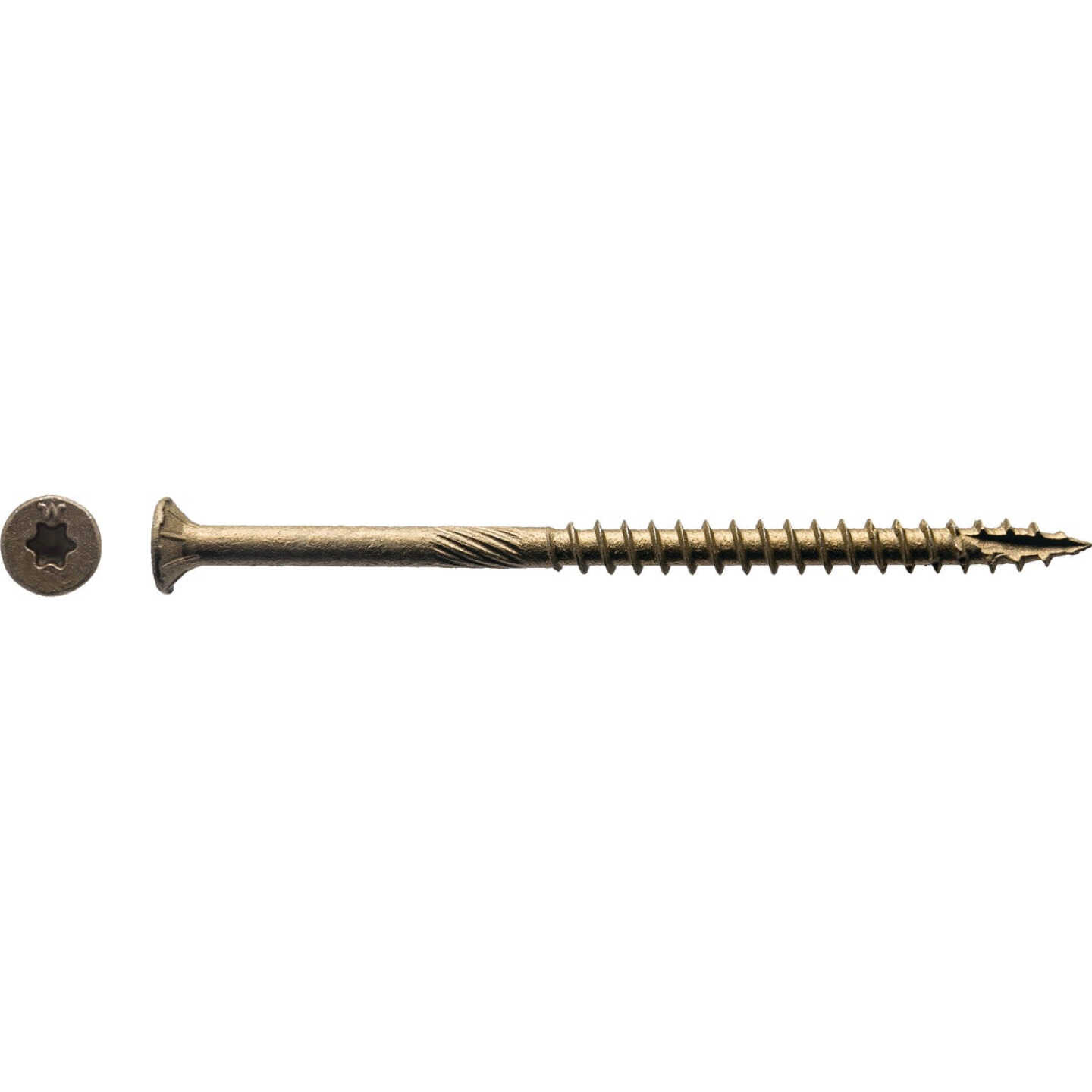 Big Timber #10 x 3-1/2 In. Bronze Flat Head Wood Screw (54-Count, 1 Lb.) Image 1