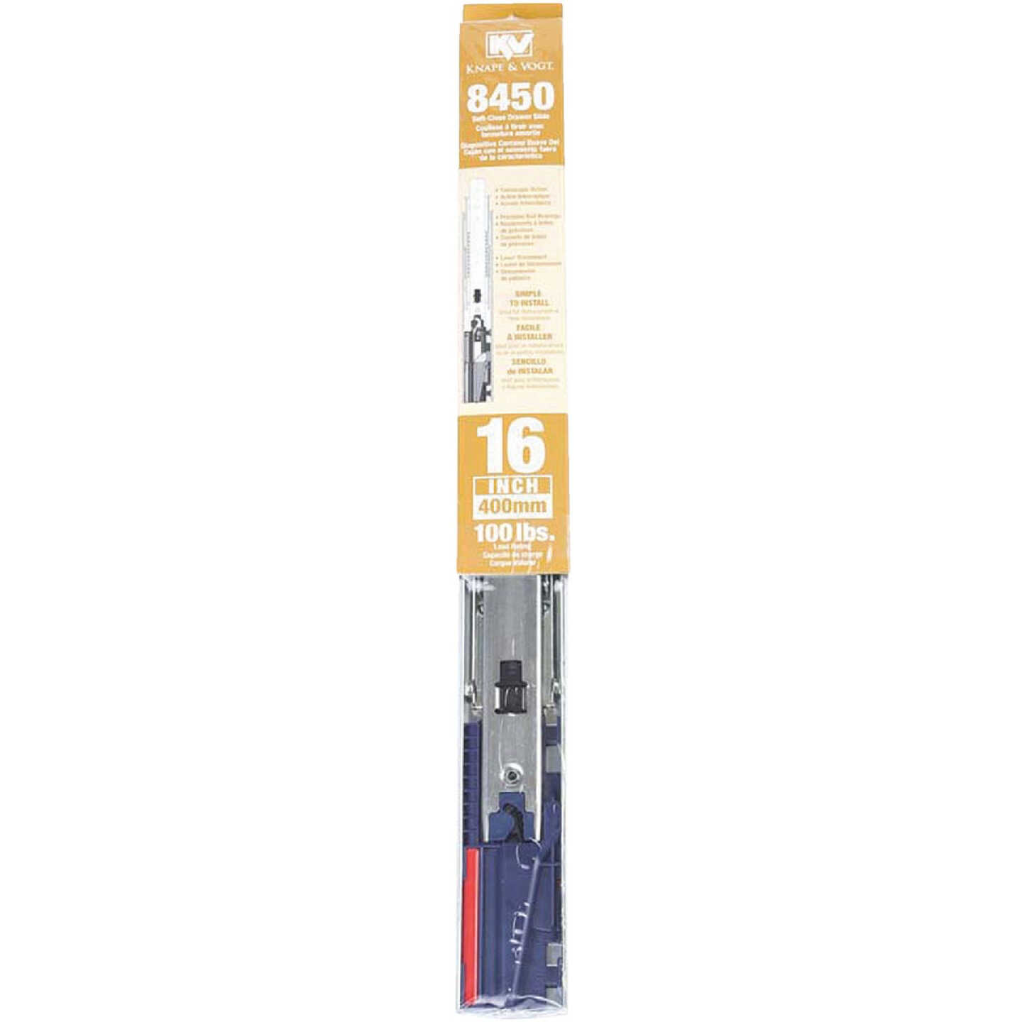 Knape & Vogt 18" Side Steel Drawer Slide (1-Pair) Image 2