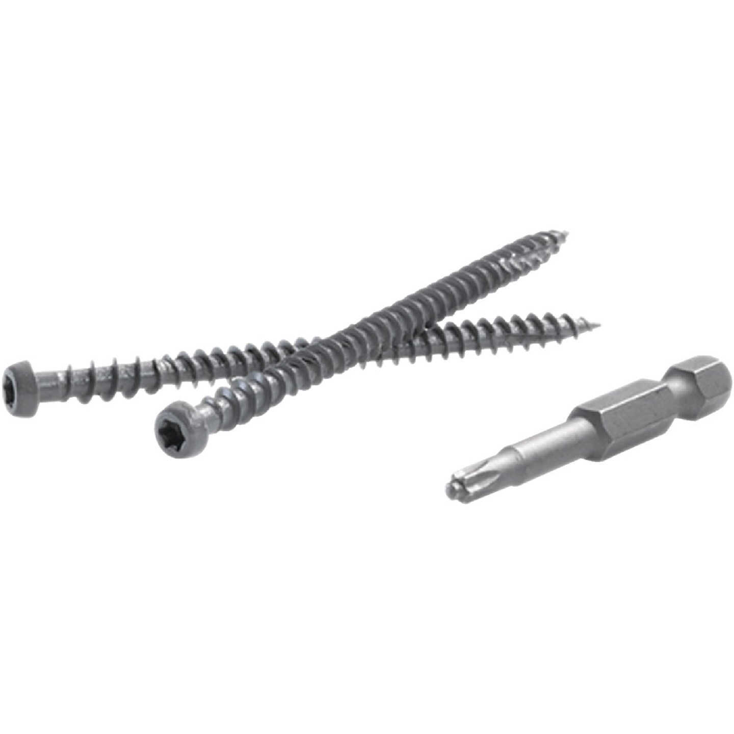 Fastenmaster TrapEase #10 x 2-1/2 In. Gray Ultimate Composite Deck Screw (350-Count Pail) Image 2