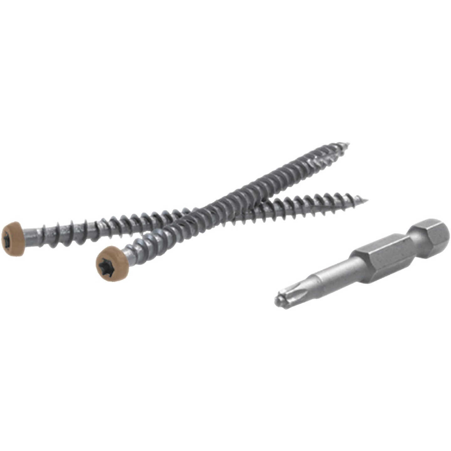 Fastenmaster TrapEase #10 x 2-1/2 In. Brown Ultimate Composite Deck Screw (350-Count Pail) Image 6