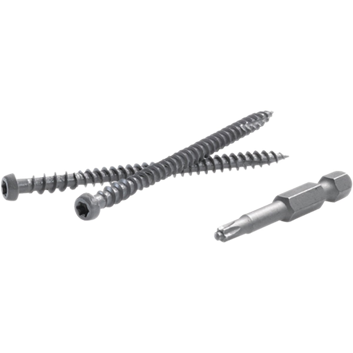 FastenMaster TrapEase #10 x 2-1/2 In. Gray Ultimate Composite Deck Screw (1050-Count Pail) Image 2