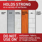 Command Small Adhesive Strip, White, 20 Strips Image 3