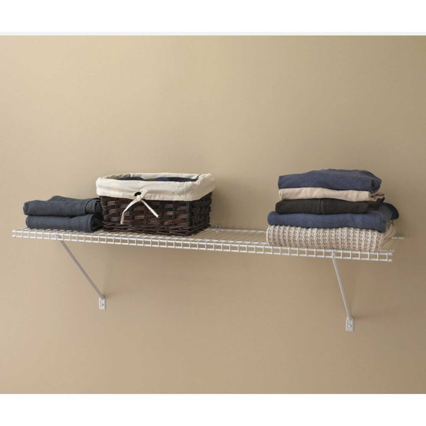 ClosetMaid 2 Ft. W. x 12 In. D Ventilated Shelf Kit, White Image 5