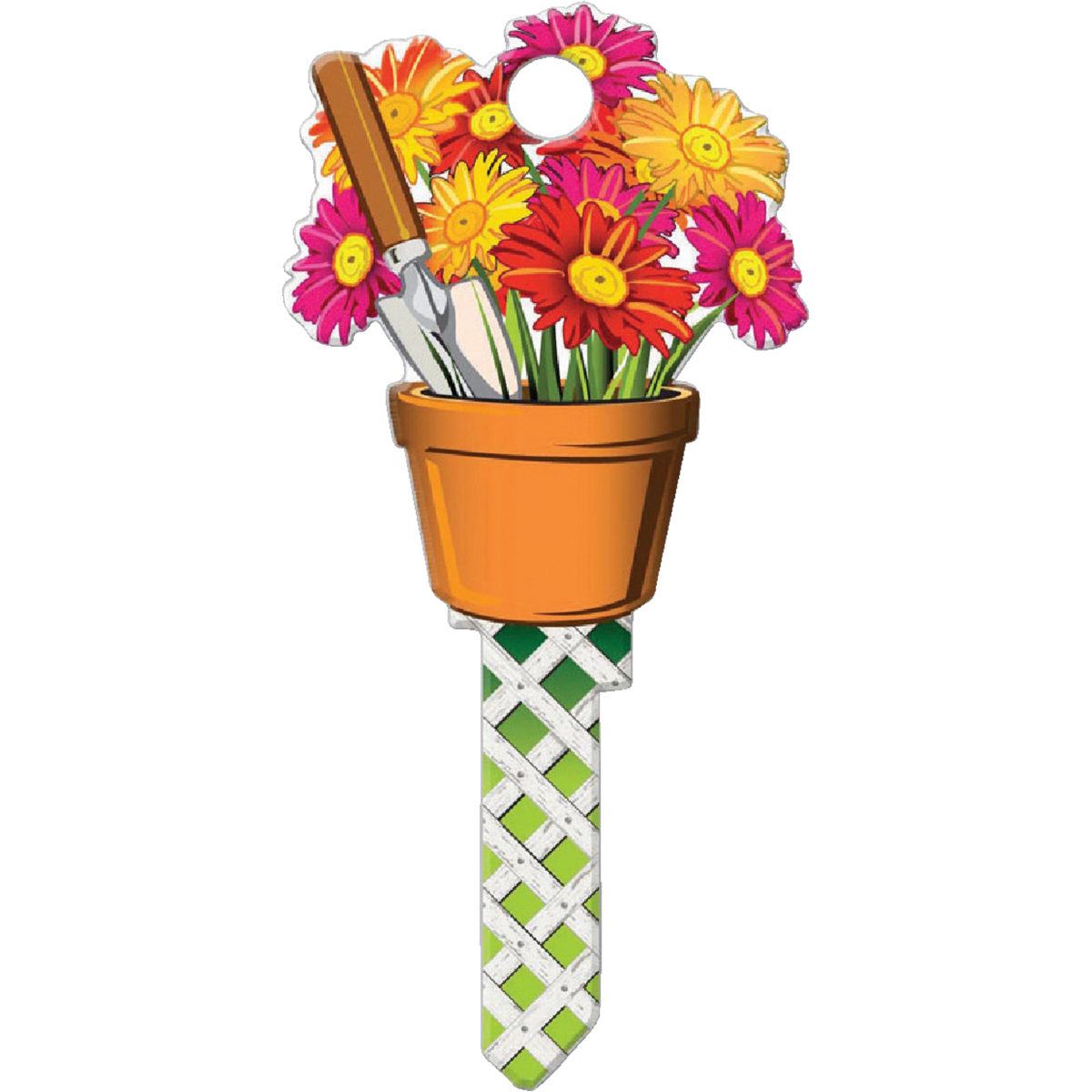Lucky Line Gardening Design Decorative House Key, KW11  Image 1