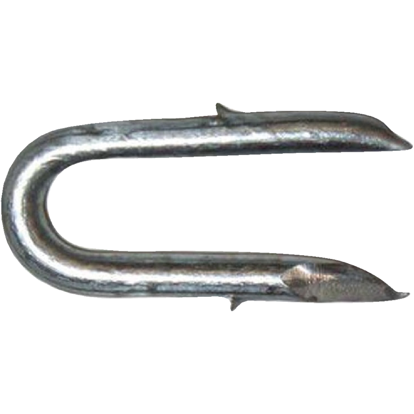 PrimeSource 1-1/4 In. 8 ga Single Barb Galvanized Fence Staple (90-Count, 1 Lb.) Image 1