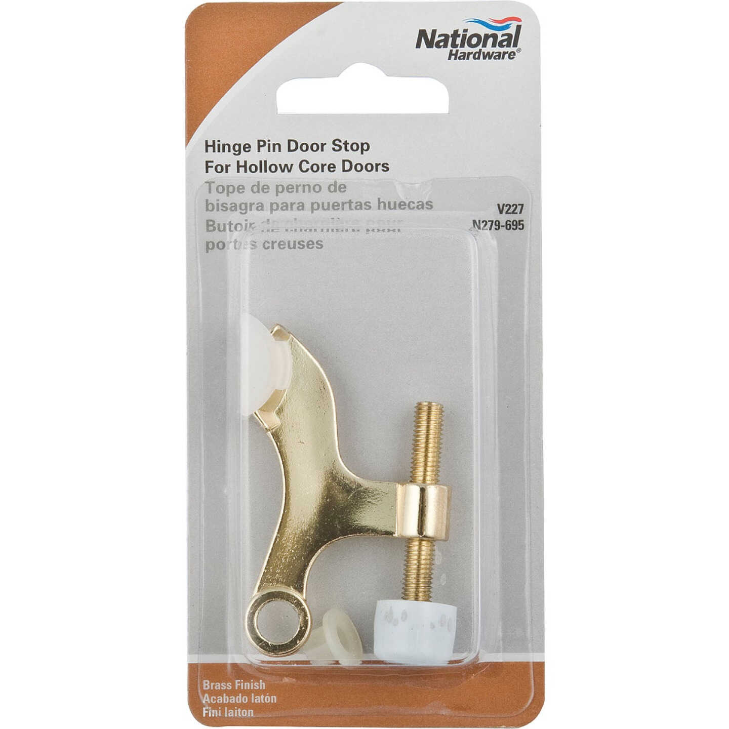 National Hardware Brass Hinge Pin Door Stops Image 2
