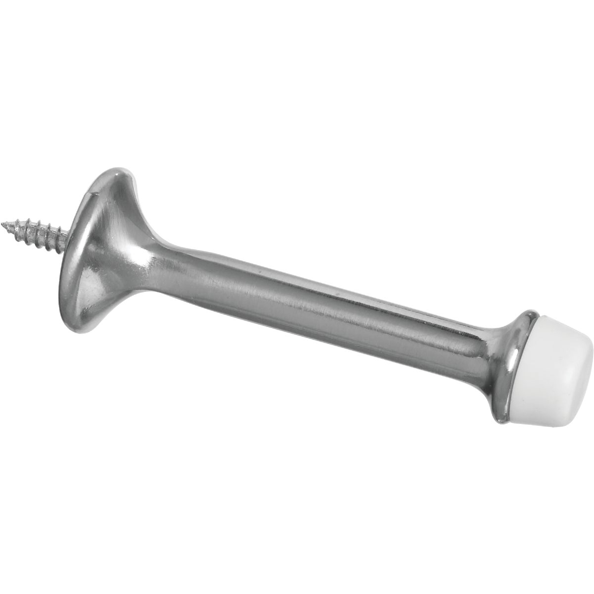 National Hardware 3 In. Satin Nickel Rigid Door Stop (2-Count) Image 1