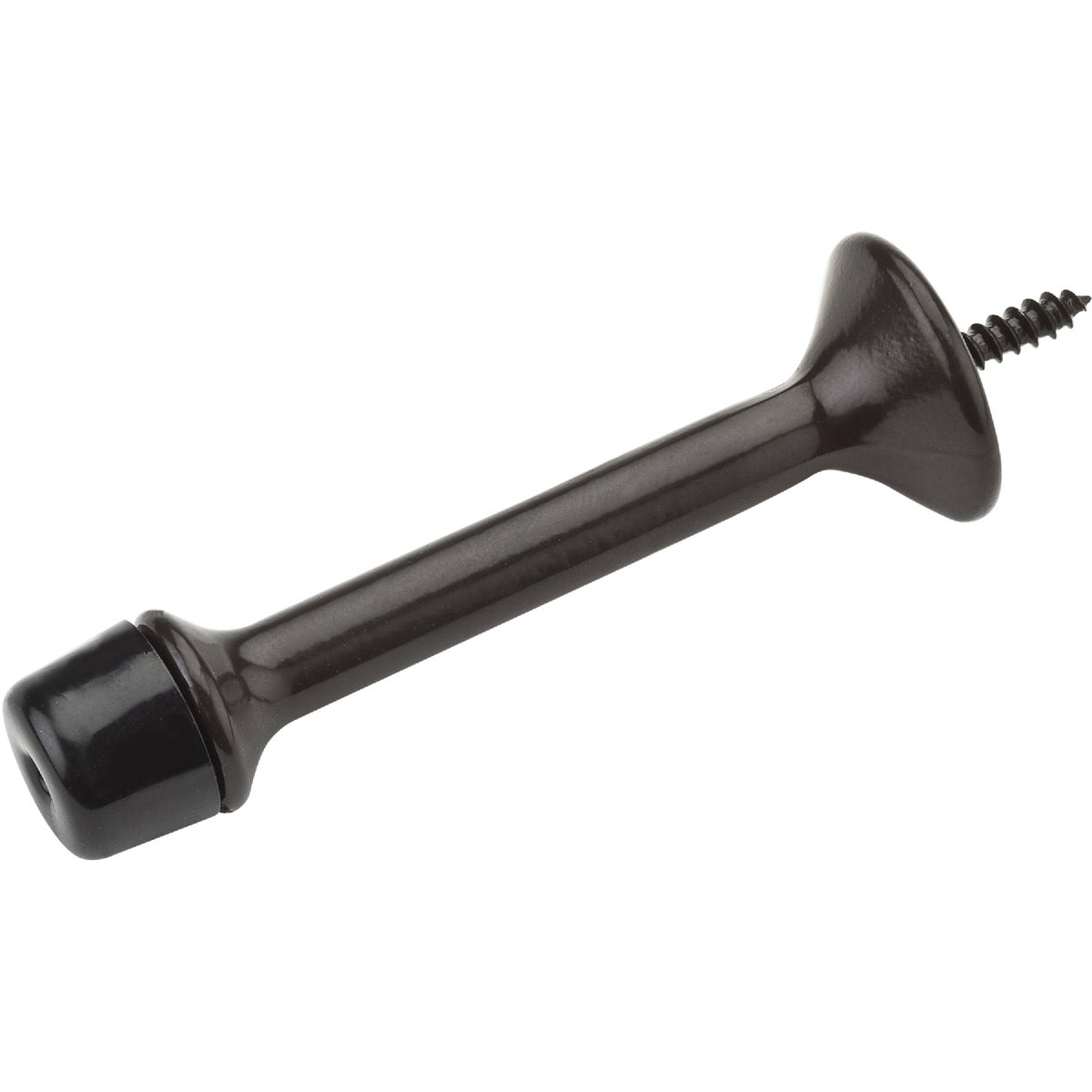 National Hardware 3 In. Oil Rubbed Bronze Rigid Door Stop (2-Count) Image 1