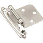 Amerock Polished Chrome Self-Closing Face Mount Overlay Hinge (2-Pack) Image 1