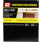 Do it Best #8 x 1-5/8 In. Star Drive Flat Head Gold Construction Wood Screw (798-Count, 5 Lb.) Image 2