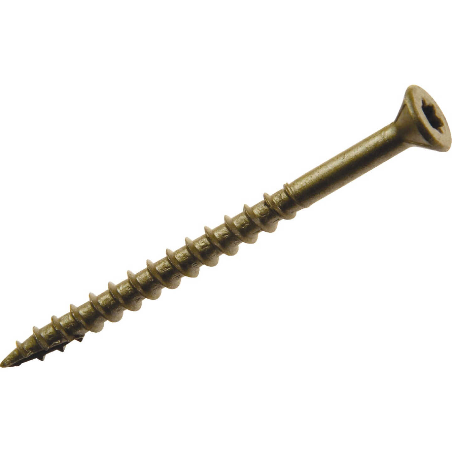Do it Best PrimeGuard Plus #10 x 5 In. Star Drive Gold Wood Deck Screw (25 Lb.) Image 1