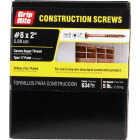 Do it Best #8 x 2 In. Star Drive Flat Head Gold Construction Wood Screw (688-Count, 5 Lb.) Image 2
