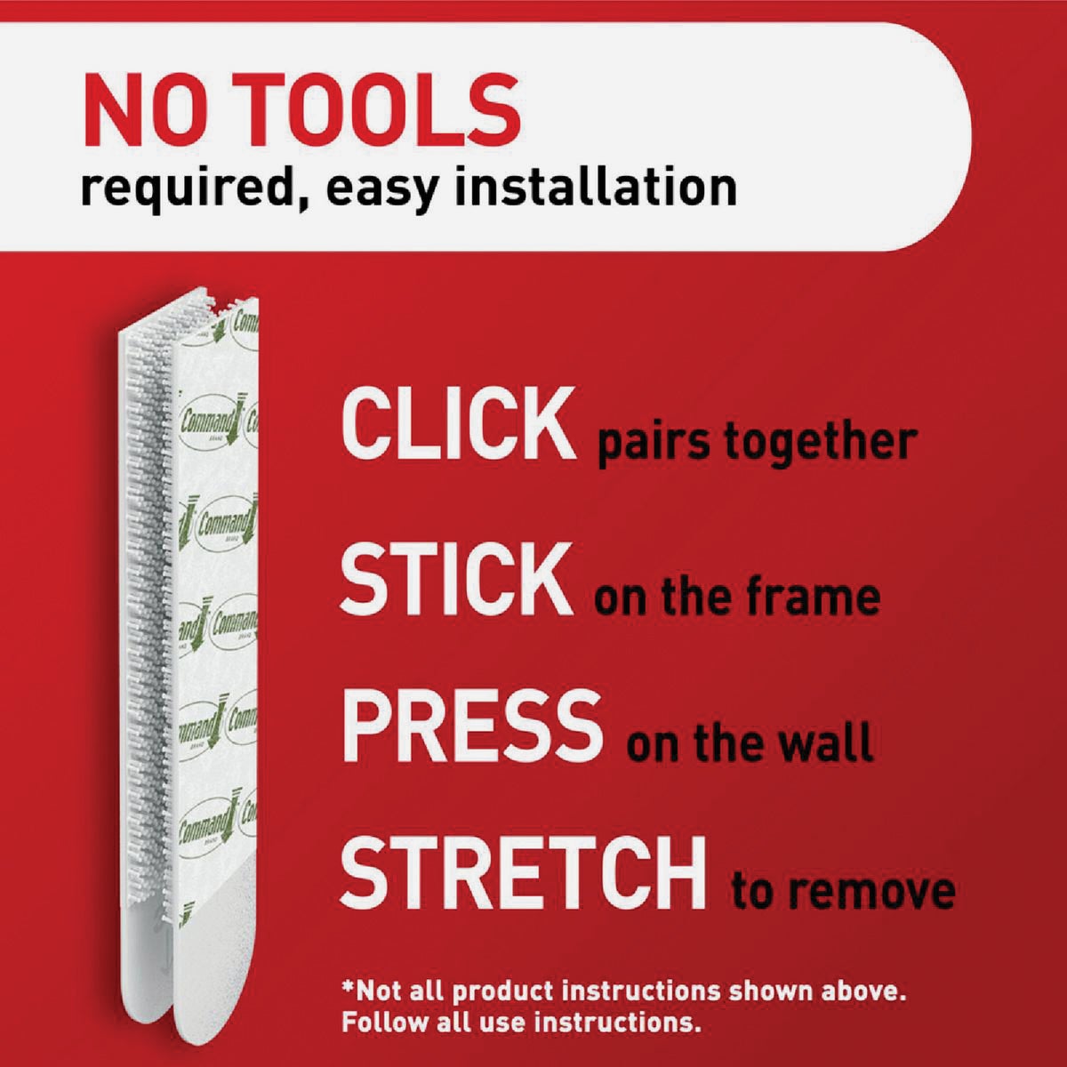 Command 15 lb White Picture Hanging Strips Value Pack, 12 Pairs Image 2