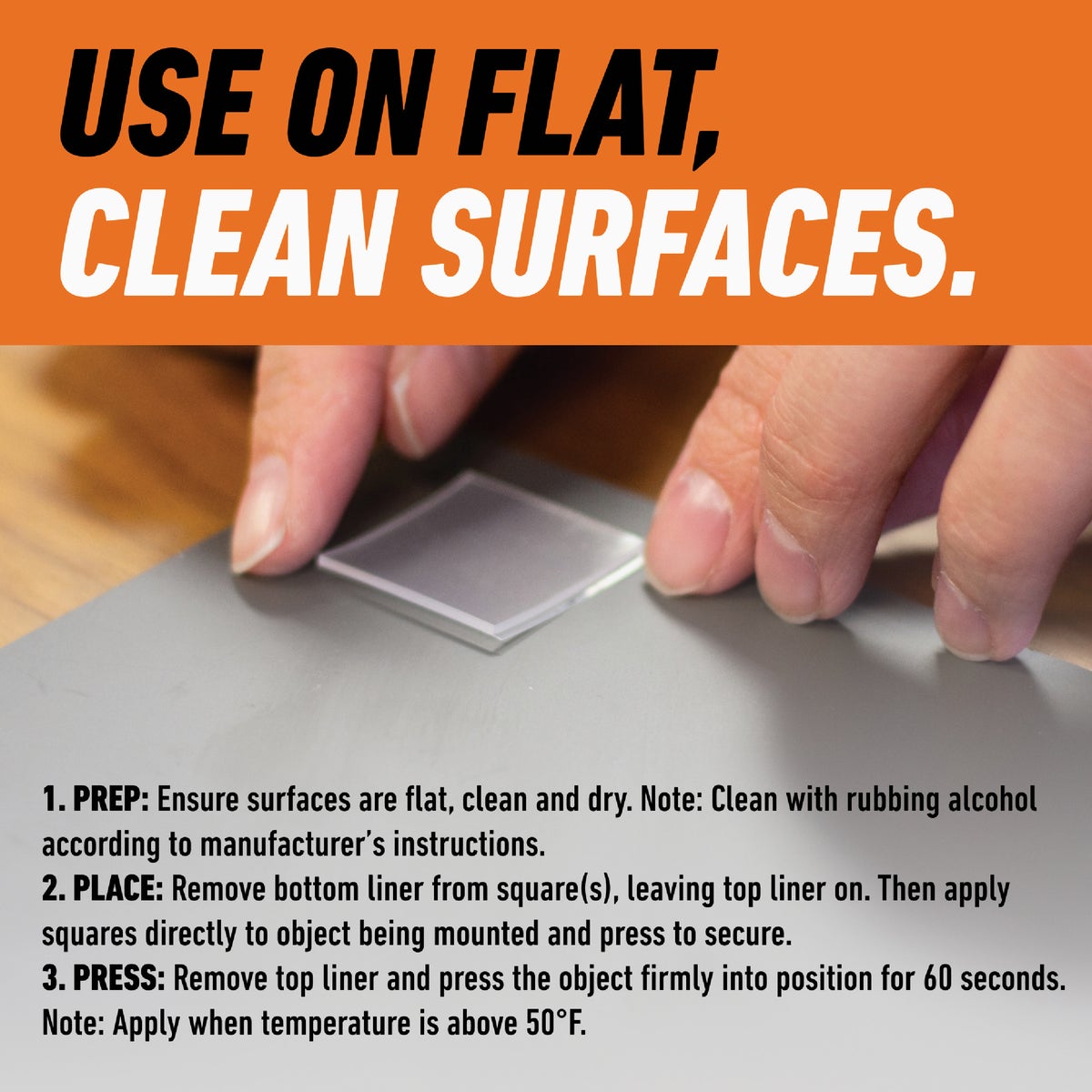 Gorilla Glue 1 In. x 1 In. 7 Lb. Capacity Permanent Clear Mounting Squares (24-Pack) Image 5