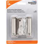 National Hardware 3 In. Satin Nickel Double-Acting Spring Door Hinge Image 2