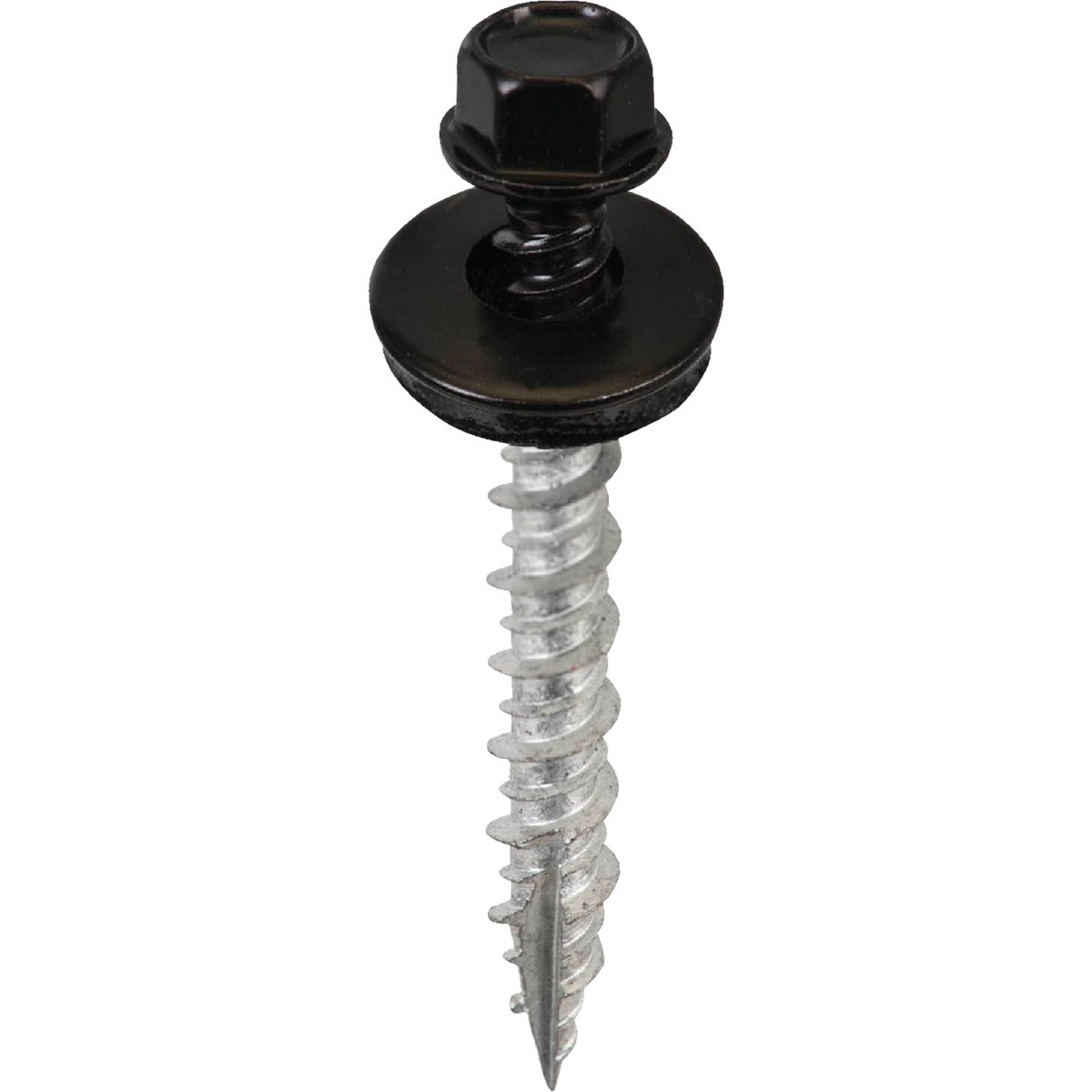 Acorn International #9 x 1-1/2 In. Black Washered Metal To Wood Screw (250-Count)
