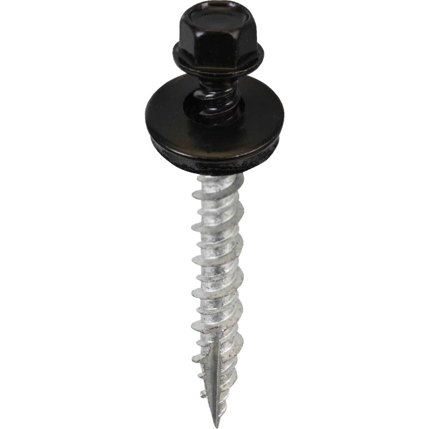 Acorn International #9 x 1-1/2 In. Black Washered Metal To Wood Screw (250-Count) Image 1