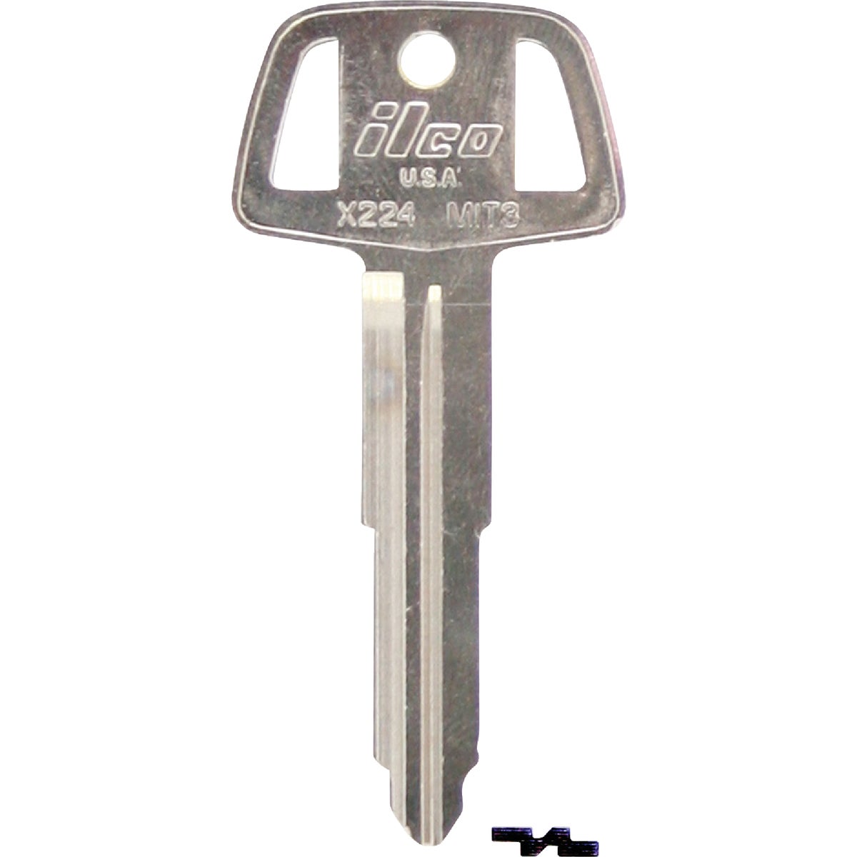 ILCO Mitsubishi Nickel Plated Automotive Key, MIT3 / X224 (10-Pack)