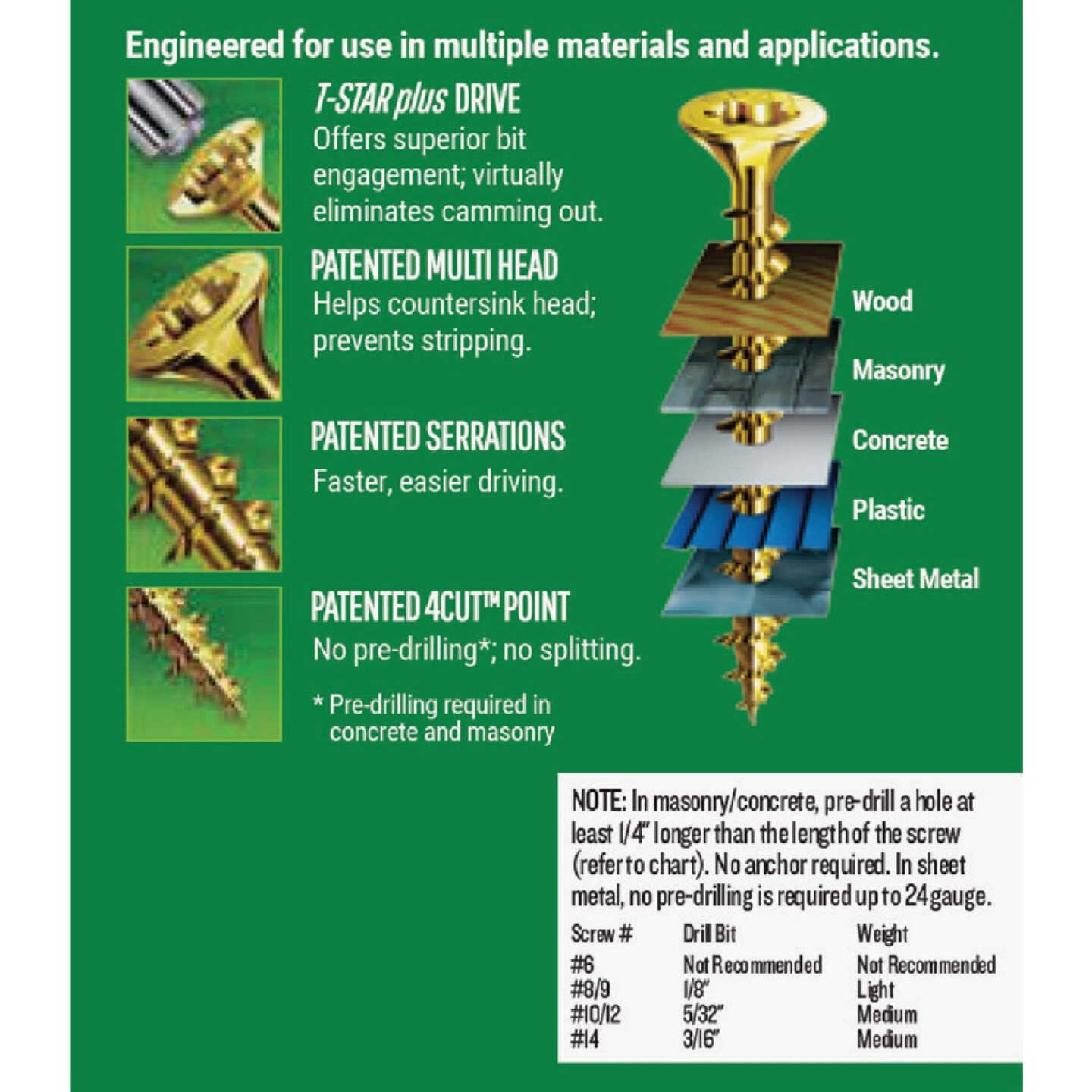 SPAX #10 x 1-1/2 In. T20 Plus Flat Head Yellow Zinc (Interior) Wood Screw (133-Count) Image 4