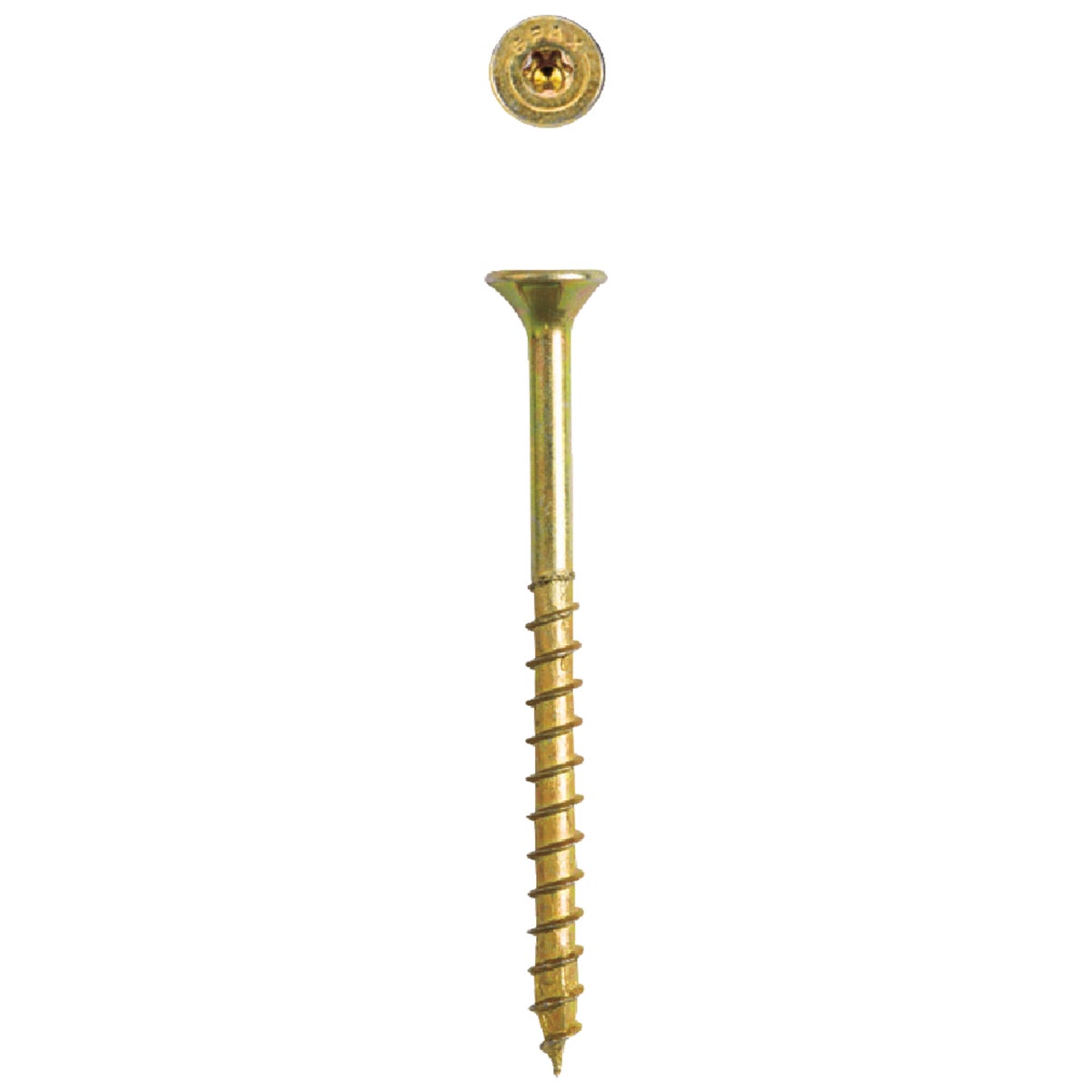 SPAX #10 x 2 In. T20 Plus Flat Head Yellow Zinc (Interior) Wood Screw (107-Count) Image 3