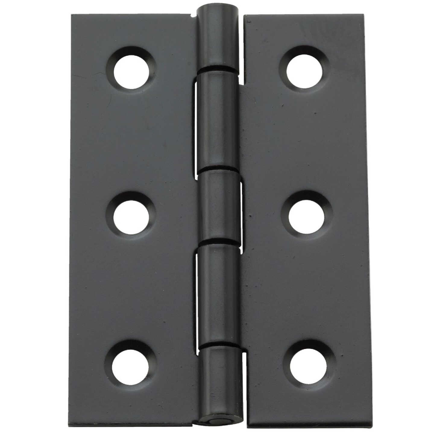 National Hardware 2 In. X 1-3/8 In. Oil Rubbed Bronze Broad Hinge (2-Pack) Image 1
