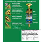 SPAX #10 x 3 In. T20 Plus Flat Head Yellow Zinc (Interior) Wood Screw (72-Count) Image 4