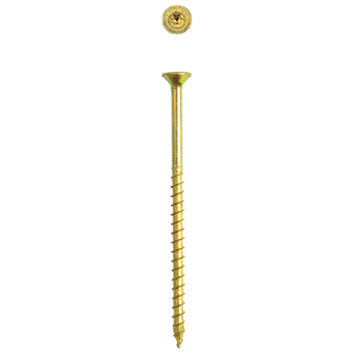 SPAX #10 x 3 In. T20 Plus Flat Head Yellow Zinc (Interior) Wood Screw (72-Count) Image 3