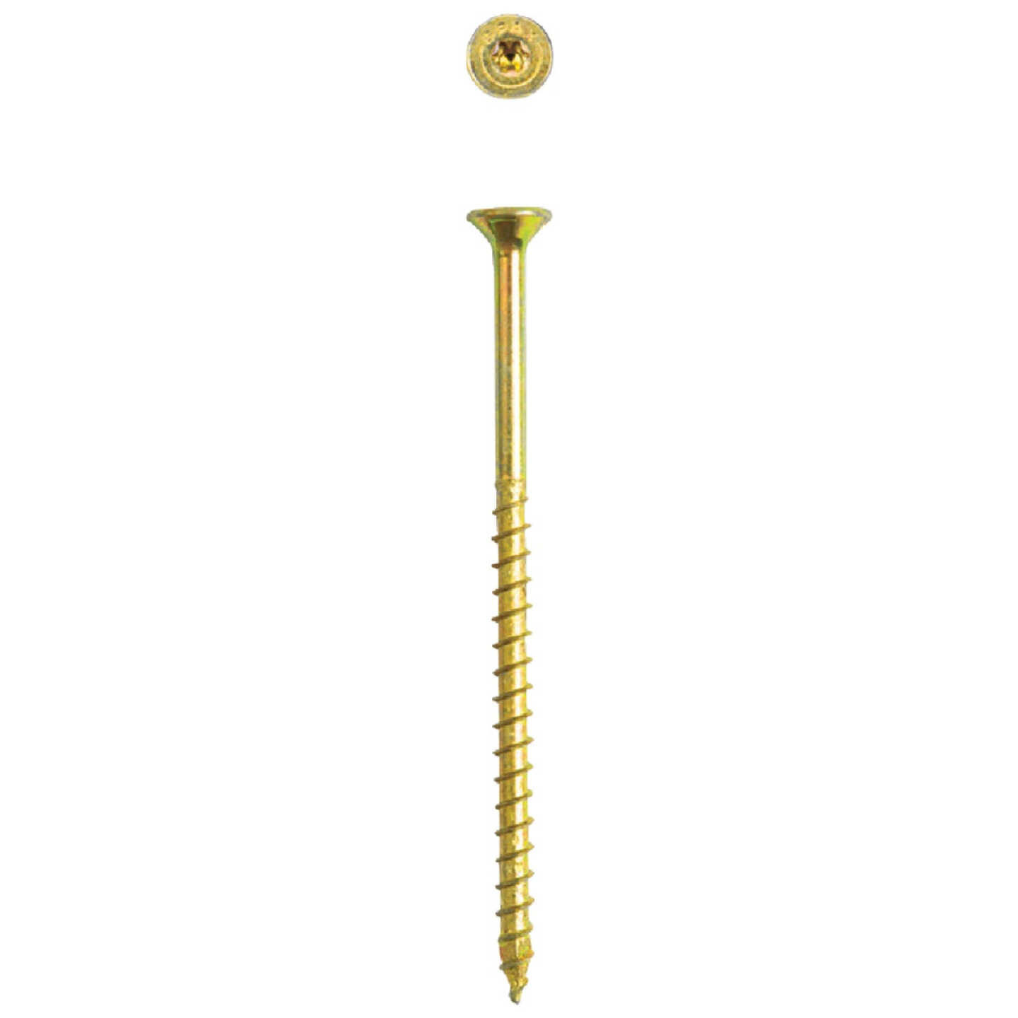 SPAX #10 x 3 In. T20 Plus Flat Head Yellow Zinc (Interior) Wood Screw (72-Count) Image 3