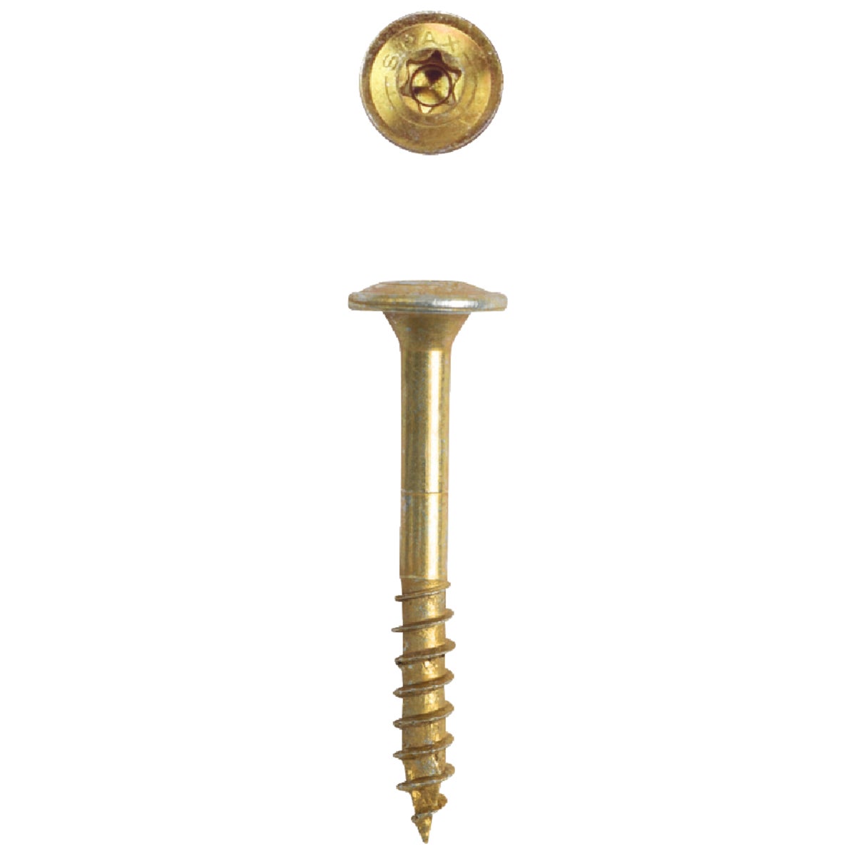 SPAX #8 x 1-1/4 In. T20 Plus Wafer Head Yellow Zinc (Interior) Cabinet Screw (195-Count) Image 3