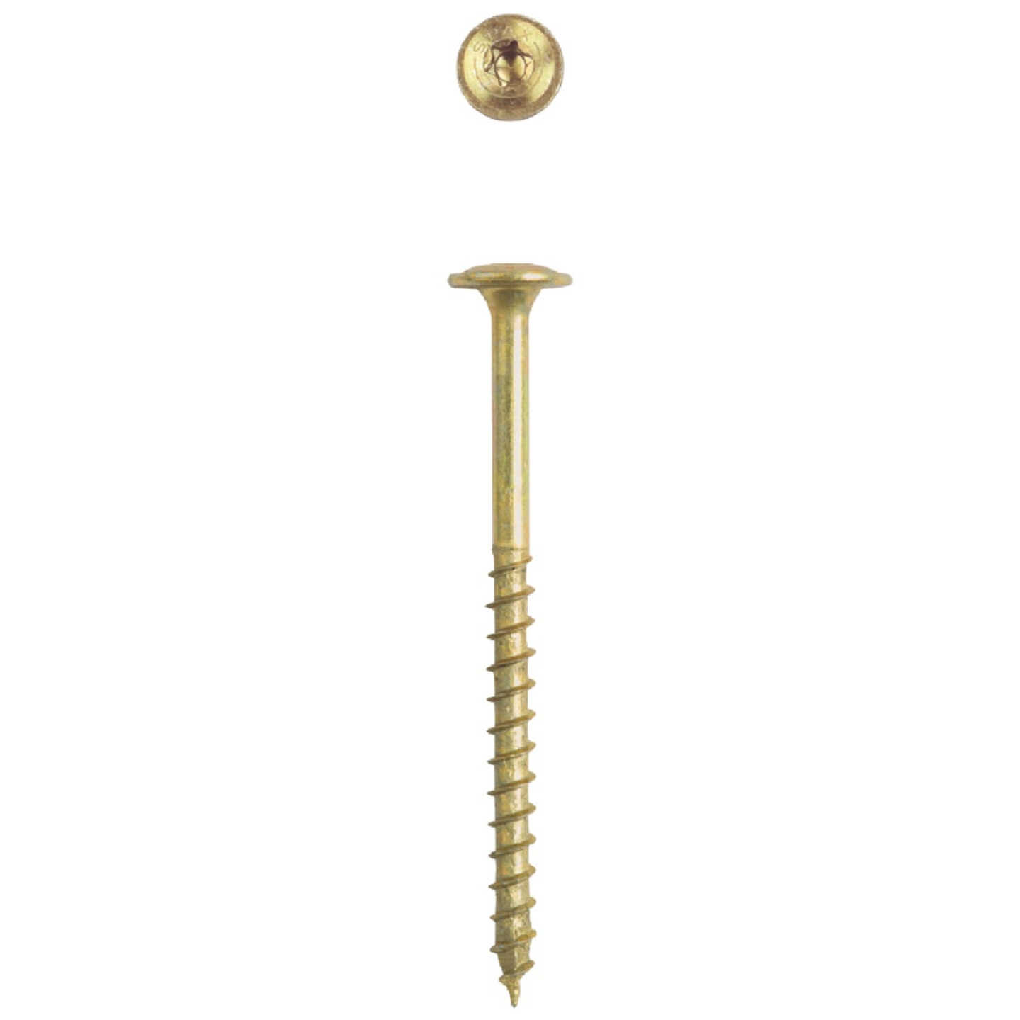 SPAX #8 x 2 In. T20 Plus Wafer Head Yellow Zinc (Interior) Cabinet Screw (140-Count) Image 3