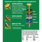 SPAX #10 x 2-1/2 In. T20 Plus Wafer Head Yellow Zinc (Interior) Cabinet Screw (75-Count) Image 4