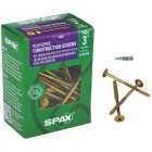 SPAX #10 x 3 In. T20 Plus Wafer Head Yellow Zinc (Interior) Cabinet Screw (65-Count) Image 1