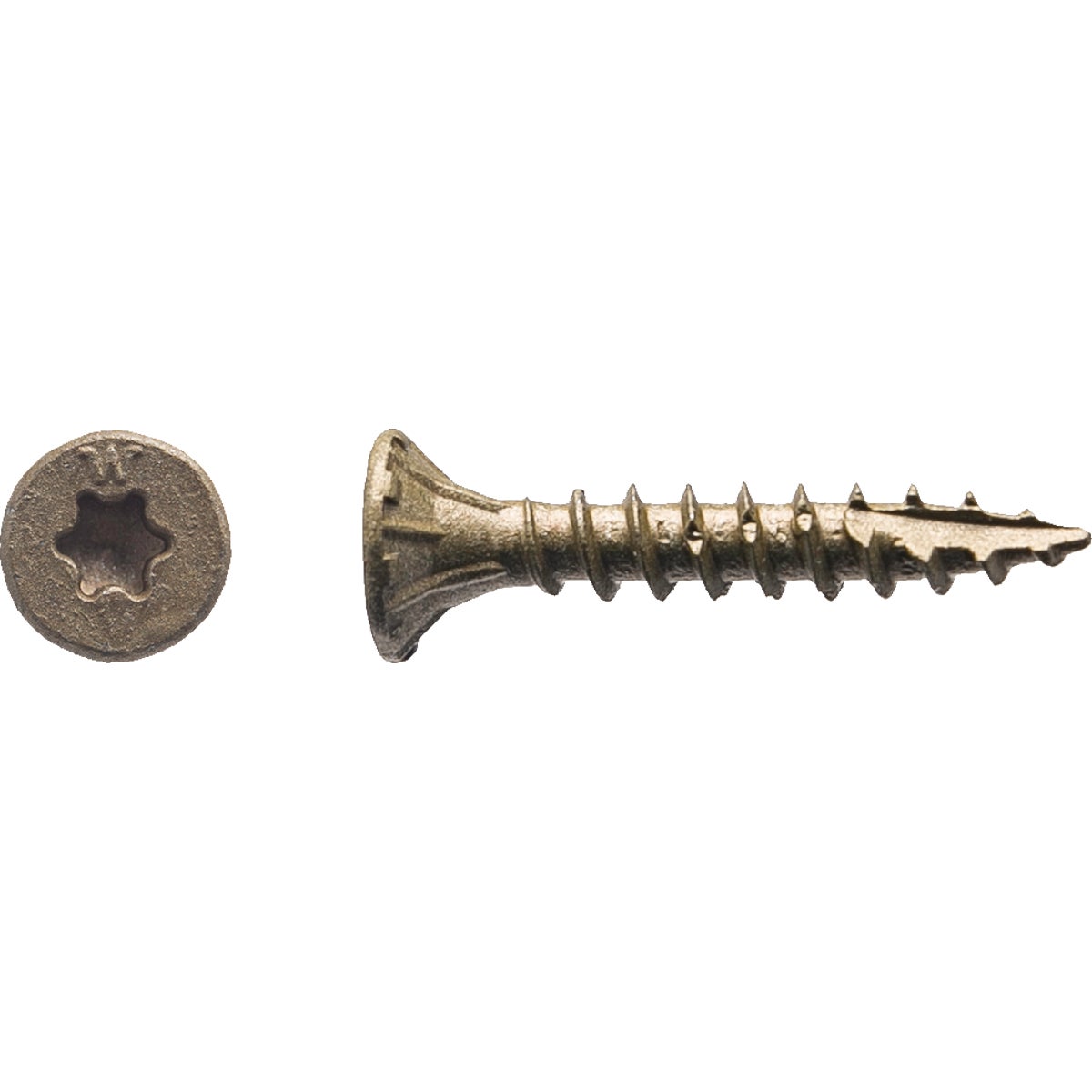 Big Timber #8 x 1 In. Bronze Flat Head Wood Screw (287-Count, 1 Lb.)