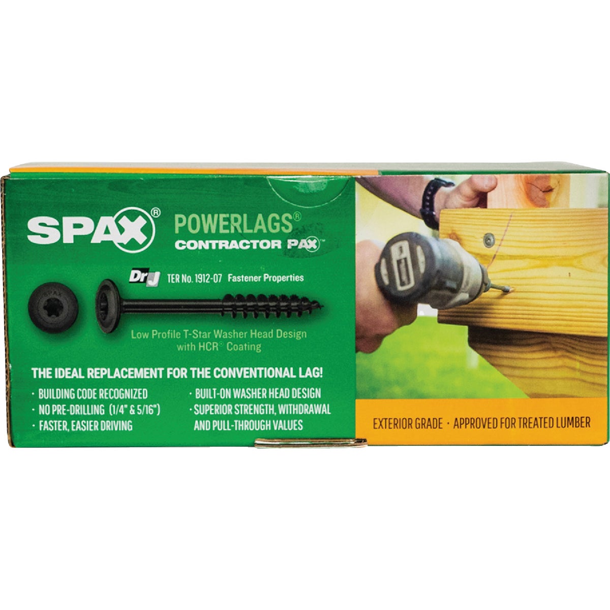 SPAX PowerLags 1/4 In. x 2-1/2 In. T30 Washer Head HCR (Exterior Rated) Lag Screw (50-Count) Image 6