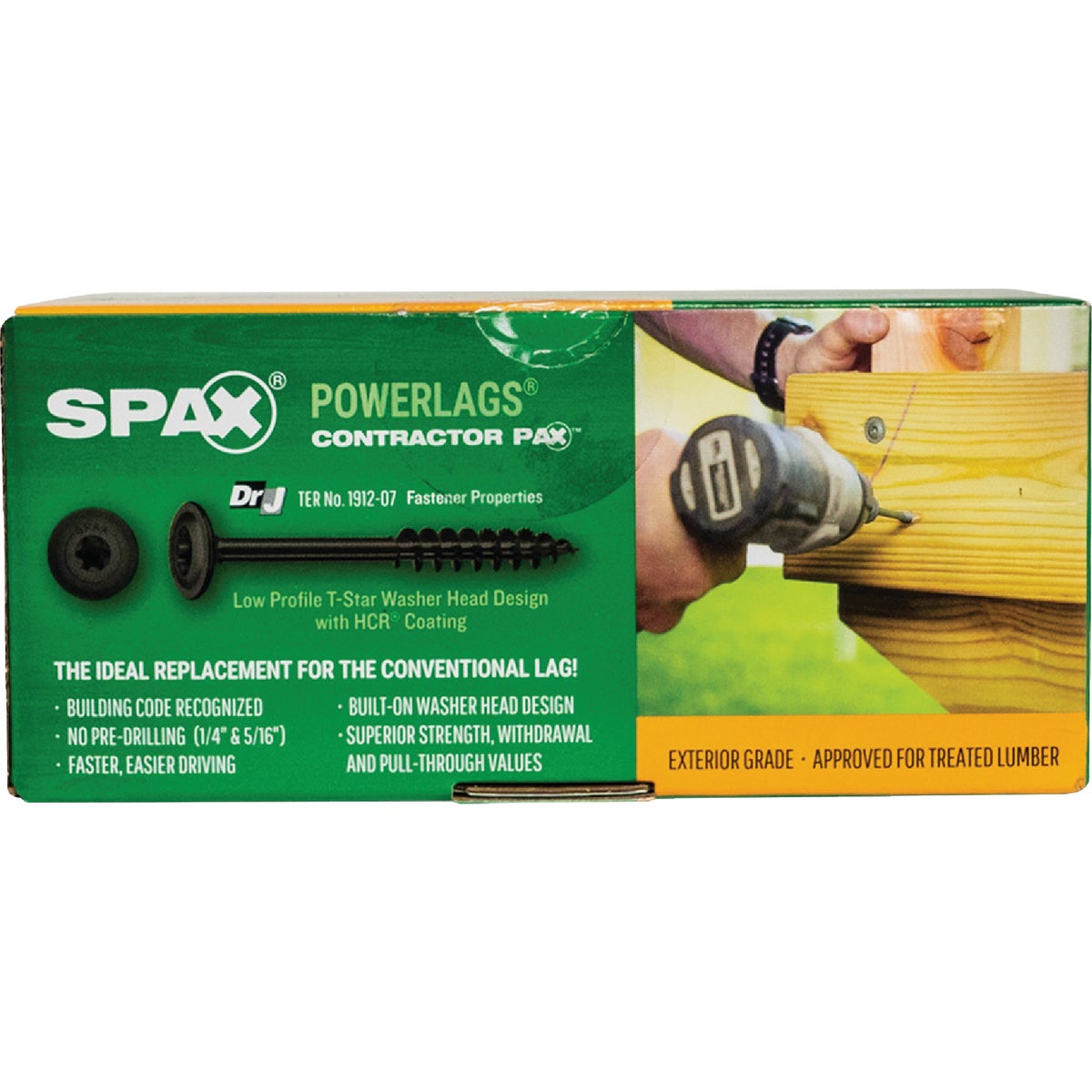 SPAX PowerLags 1/4 In. x 3-1/2 In. T30 Washer Head HCR (Exterior Rated) Lag Screw (50-Count) Image 6