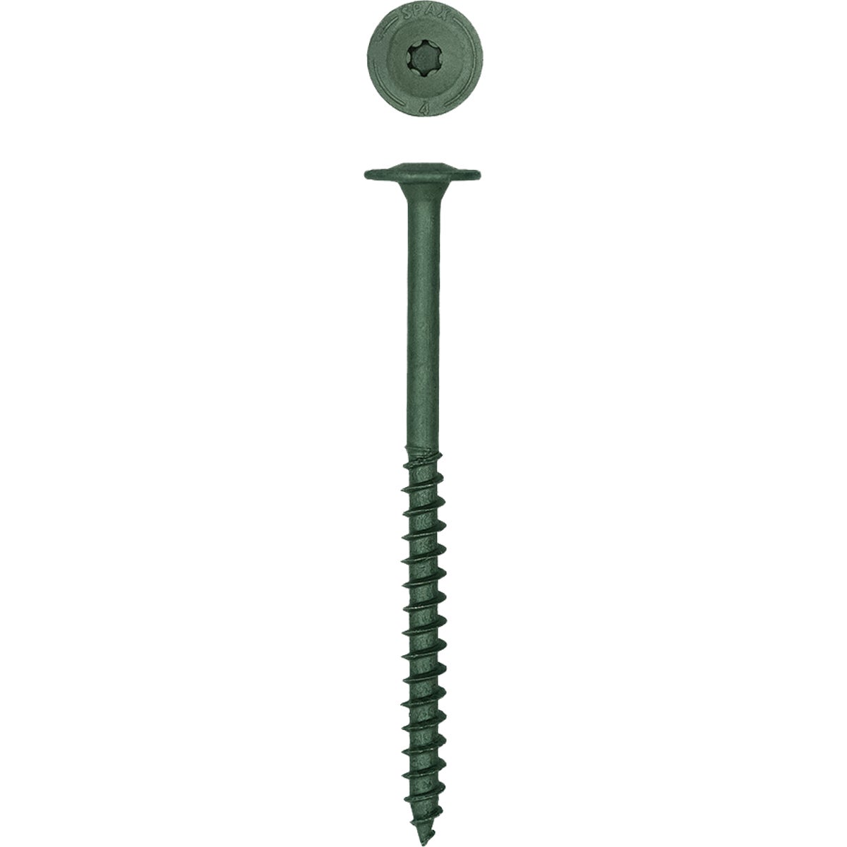 SPAX PowerLags 1/4 In. x 4 In. T30 Washer Head HCR (Exterior Rated) Lag Screw (50-Count) Image 4