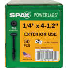 SPAX PowerLags 1/4 In. x 4-1/2 In. T30 Washer Head HCR (Exterior Rated) Lag Screw (50-Count) Image 5
