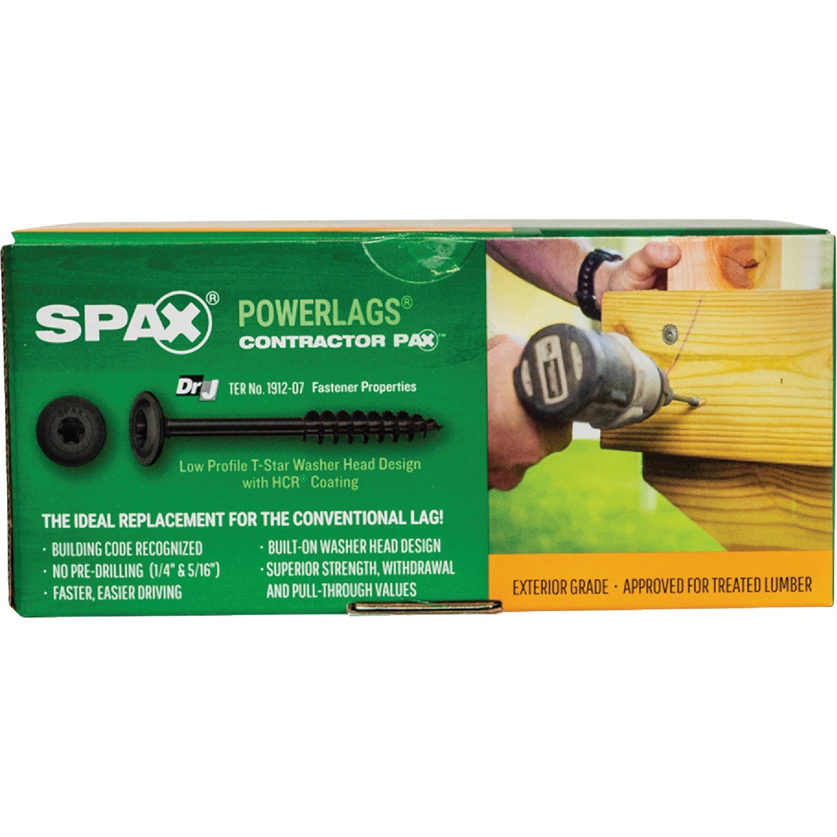 SPAX PowerLags 1/4 In. x 4-1/2 In. T30 Washer Head HCR (Exterior Rated) Lag Screw (50-Count) Image 6