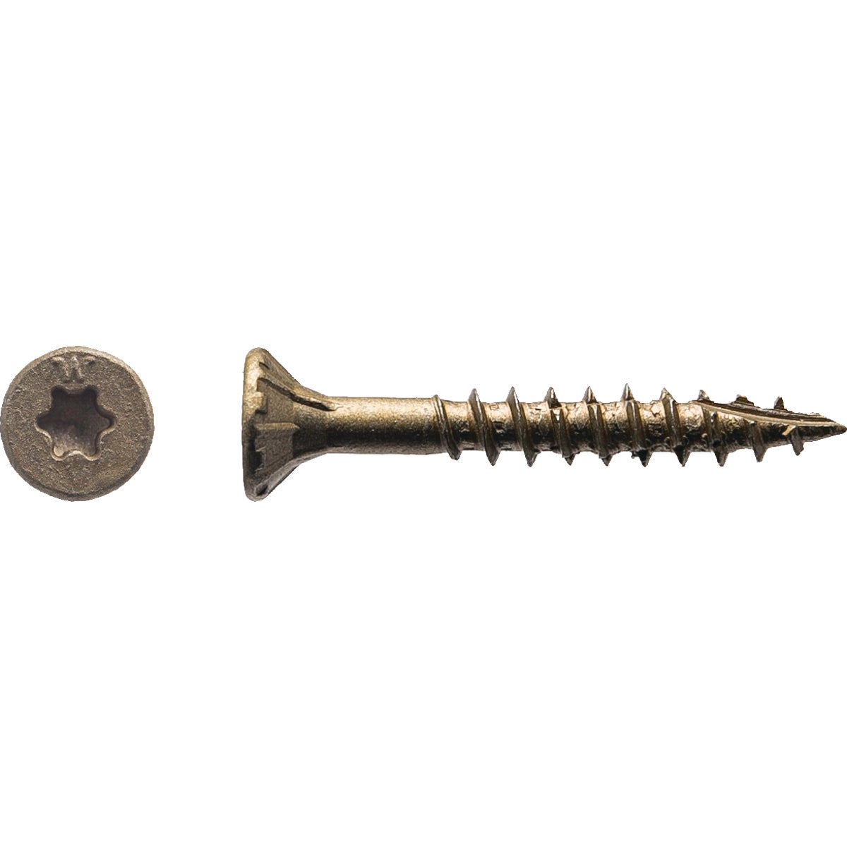 Big Timber #8 x 1-1/4 In. Bronze Flat Head Wood Screw (231-Count, 1 Lb.)