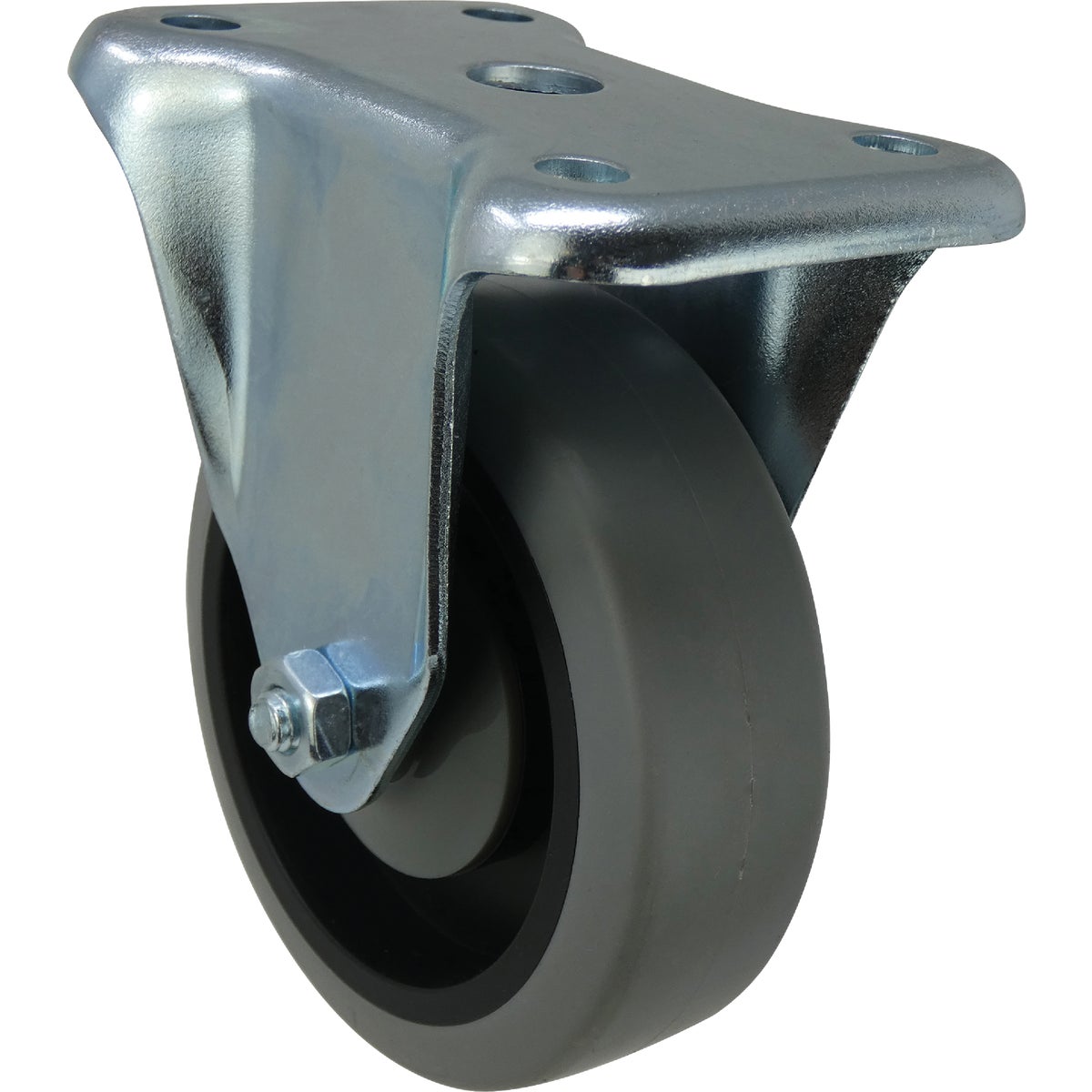 Shepherd Hardware 4 In. Thermoplastic Rigid Plate Caster Image 6