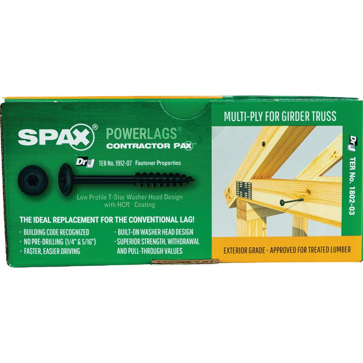 SPAX PowerLags 5/16 In. x 3 In. T40 Washer Head HCR (Exterior Rated) Lag Screw (50-Count) Image 6