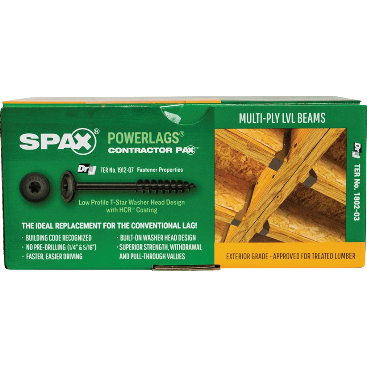 SPAX PowerLags 5/16 In. x 3-1/2 In. T40 Washer Head HCR (Exterior Rated) Lag Screw (50-Count) Image 6