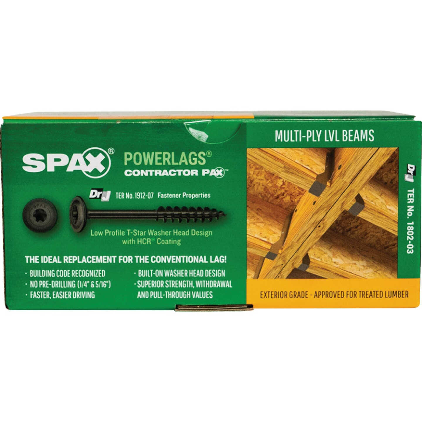 SPAX PowerLags 5/16 In. x 3-1/2 In. T40 Washer Head HCR (Exterior Rated) Lag Screw (50-Count) Image 6