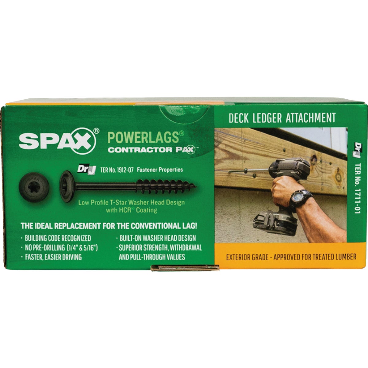SPAX PowerLags 5/16 In. x 4 In. T40 Washer Head HCR (Exterior Rated) Lag Screw (50-Count) Image 6