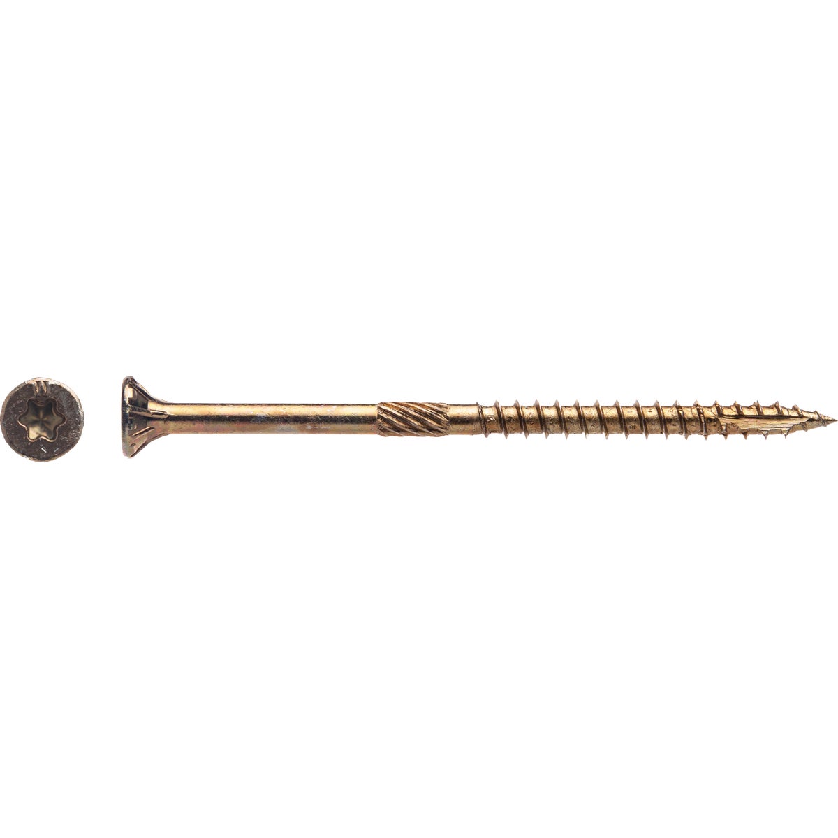 Big Timber #9 x 3 In. Yellow Zinc Wood Screw (2000-Count)