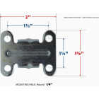 Shepherd Hardware 2 In. Thermoplastic Rigid Plate Caster Image 3