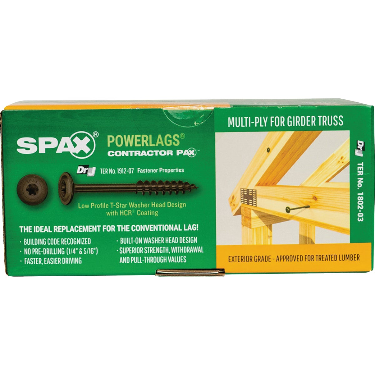 SPAX PowerLags 5/16 In. x 4-1/2 In. T40 Washer Head HCR (Exterior Rated) Lag Screw (50-Count) Image 6