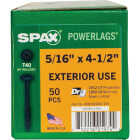 SPAX PowerLags 5/16 In. x 4-1/2 In. T40 Washer Head HCR (Exterior Rated) Lag Screw (50-Count) Image 5