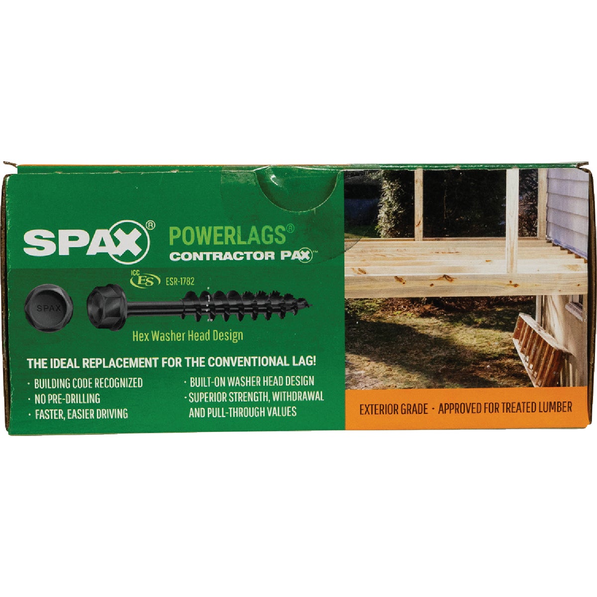 SPAX PowerLags 3/8 In. x 5 In. T50 Washer Head HCR (Exterior Rated) Lag Screw (25-Count) Image 5